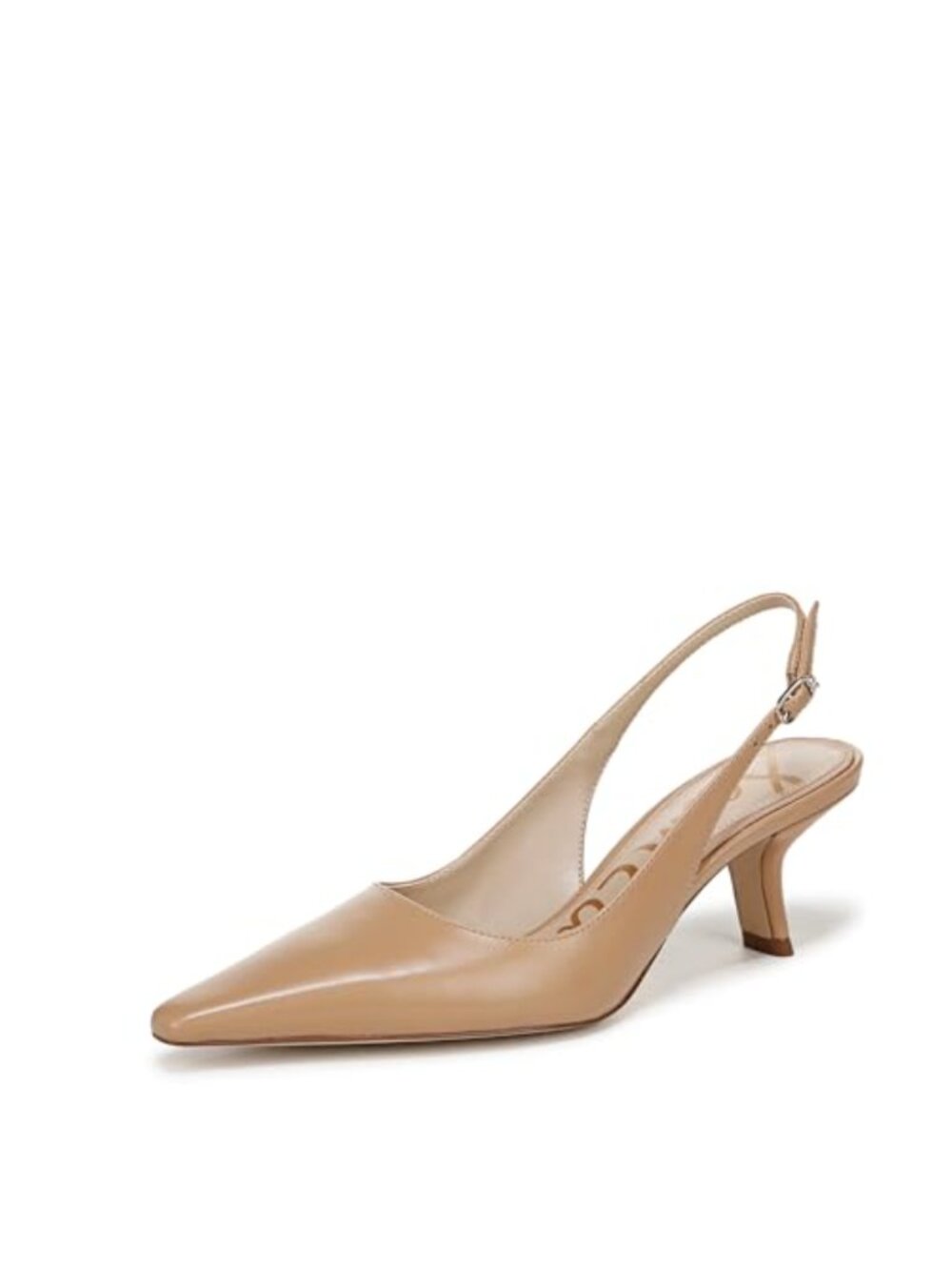 Sam Edelman Bianka Sling Kitten Heel Pointed Toe Pump Leather Slingback